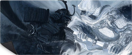 Mousepad Samurai Blanco y Negro