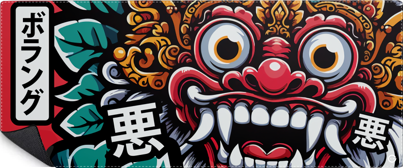 Mousepad máscara japonesa