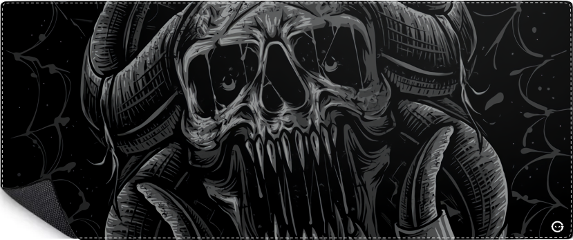 Mousepad Black calavera