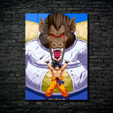 Poster Metalizado DBZ PIXELART