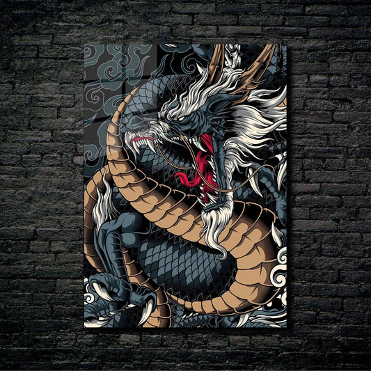 Poster Metalizado DRAGON ANCIANO