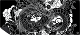Mousepad Dragon Black Japon