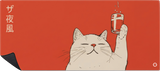 Mousepad Gatico Ebrio Japon