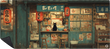 Mousepad Paisaje Gatico Japones