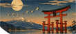 Mousepad Paisaje Japones Gruyas