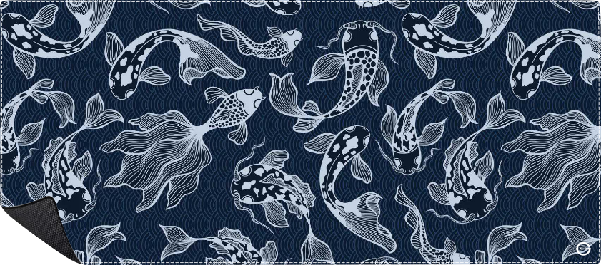 Mousepad Pez Koi Blue