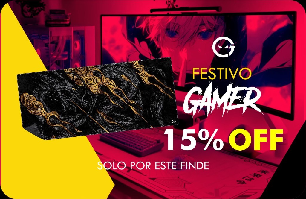 Festivo Gamer 15% OFF, solo por este finde. Ver todos los productos